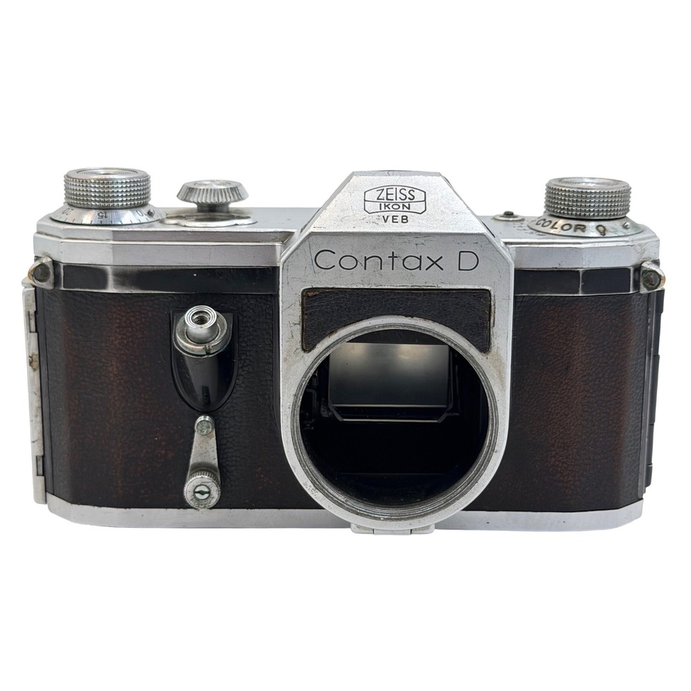 Contax D Zeiss Ikon VEB 35mm SLR Film Camera Body East Germany Vintage M42 Mount